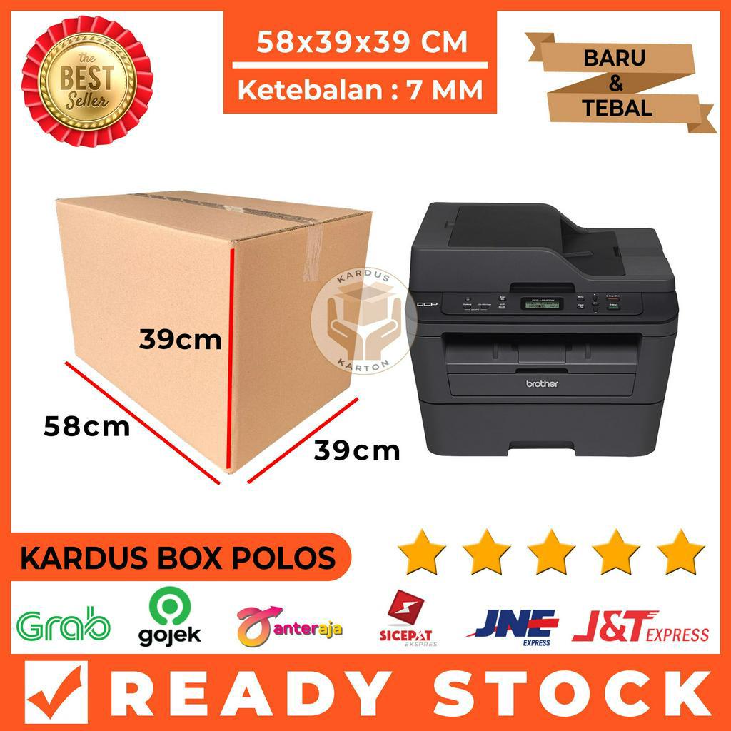 

Kardus Polos / Karton Box Packing 58x39x39 Cm Double Wall, Tebal 7 MM, Jumbo, Sangat Tebal