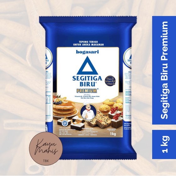 

Tepung Terigu Bogasari Segitiga Biru Premium / Ekonomis 1 Kg