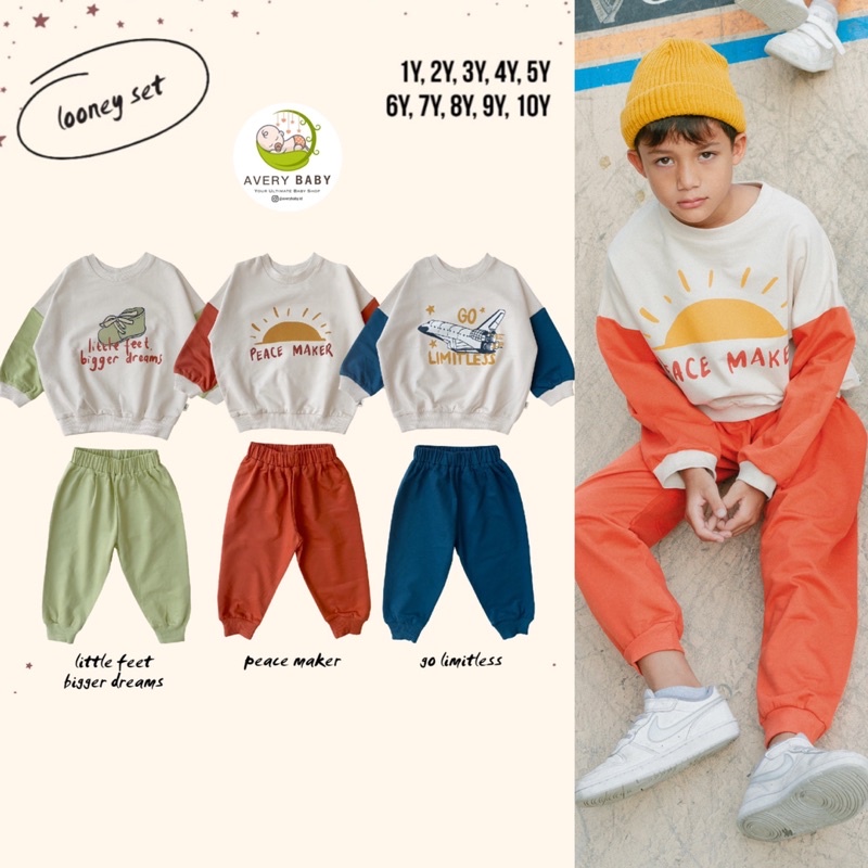 BOHOPANNA LOONEY SET | Setelan Anak Panjang