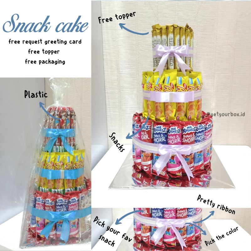 

‼️1 HARI JADI‼️SHORR - SNACK TOWER - SNACK CAKE - SNACK TART - KUE SNACK - CAKE SNACK