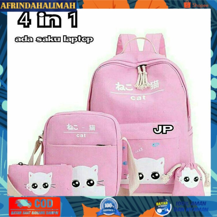

{TERBARU} TAS ANAK SEKOLAH SET 4IN1 DAUN_SHOP