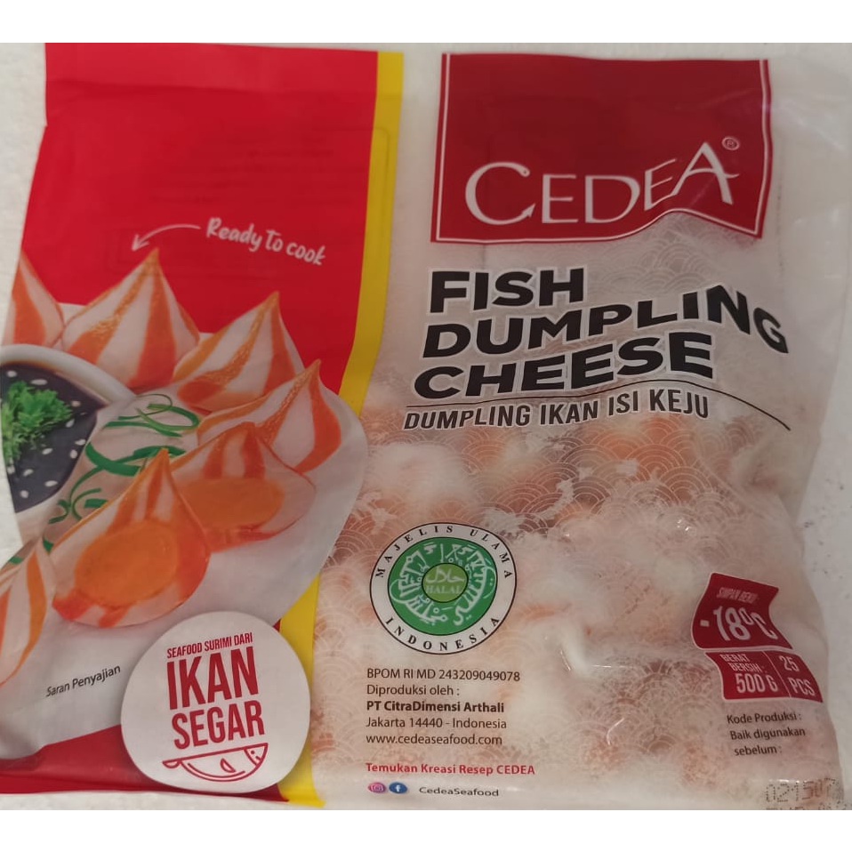 

Dumpling Keju 200 gr - 500 gr Cedea Frozen food