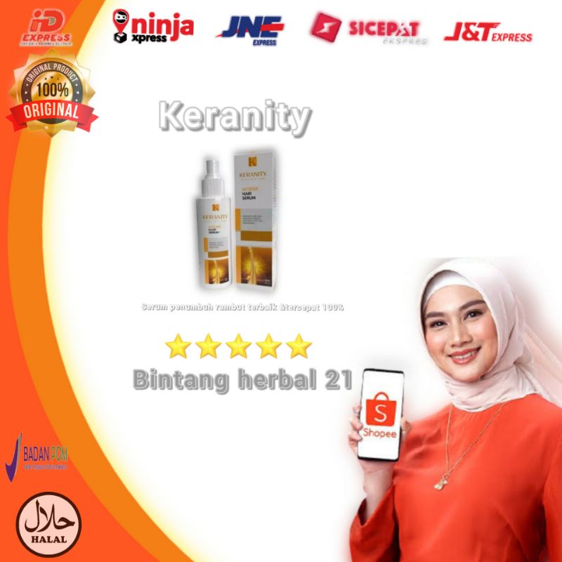 KERANITY ASLI ORIGINAL ATASI RAMBUT BOTAK/PENUMBUH RAMBUT ALAMI