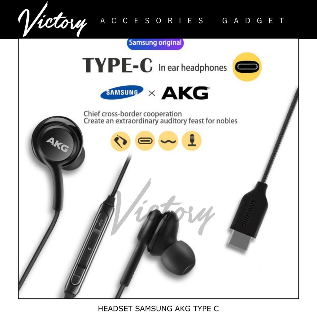 Headset Samsung Galaxy Note 10 + Plus Type C by AKG Earphone Original