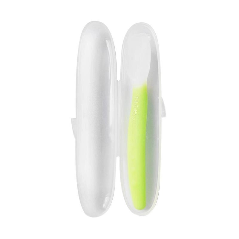 NUBY SILICONE SPOON WITH CASE