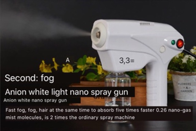 Disinfektan Nano Spray Gun Fogging Machine READY! Mesin Disinfektan) FREE CAIRAN 100ml