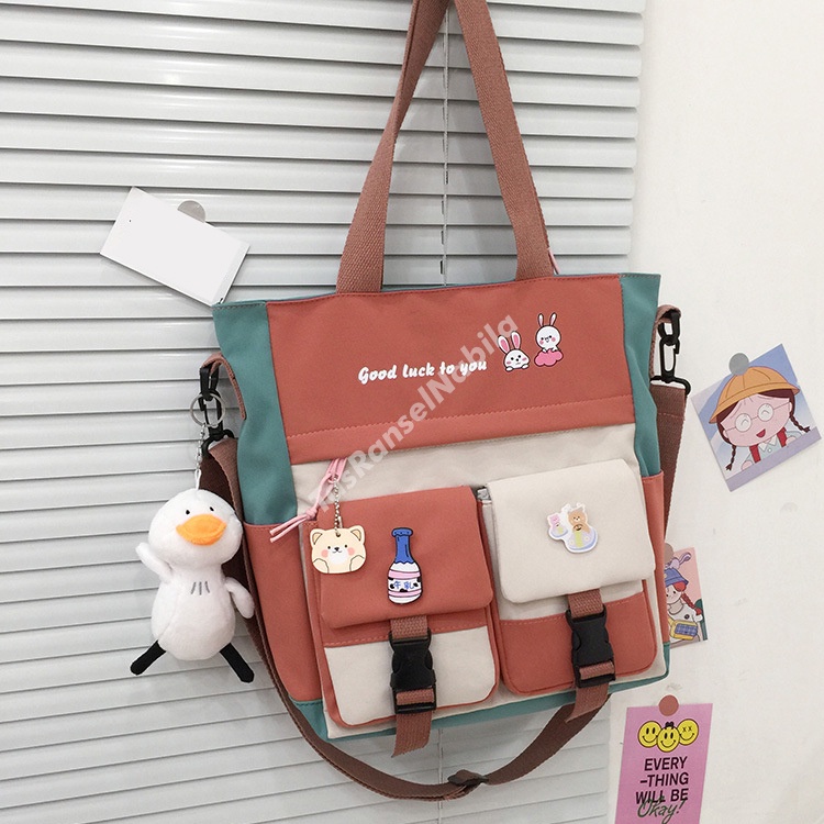 Tas Selempang dan Bahu Sekolah Anak Perempuan Korea Wanita Premium Fashion Murah Import