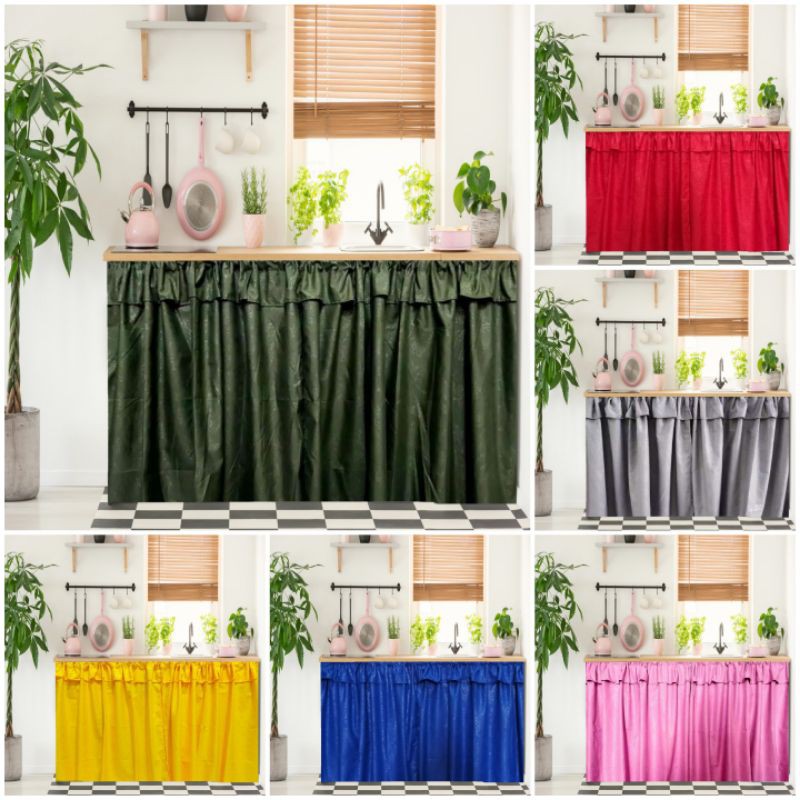 Gorden dapur  minimalis  embos Shopee Indonesia