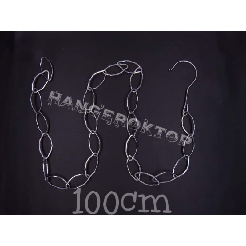 rantai gantungan baju besi / rantai besi ukuran 1M