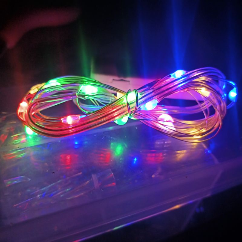 LAMPU STRING LED 2 meter multi colour ( LED Layang layang )