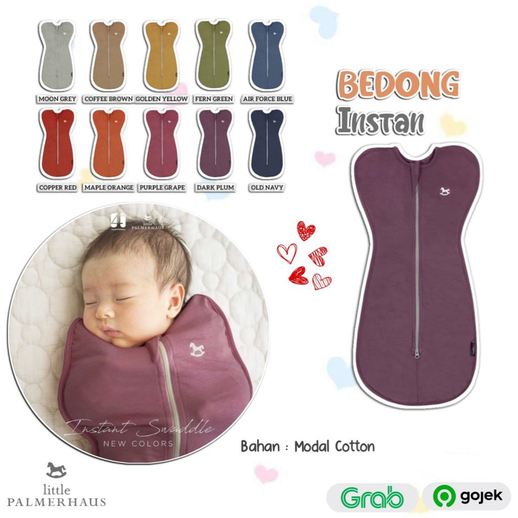 Jual Little Palmerhaus Instan Swaddle/Bedong Instan Bayi New Born ...