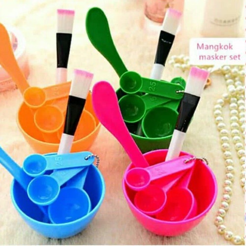 FM - DIY Mangkuk Masker Bowl Set 4 IN 1 / peralatan masker random /mangkuk masker