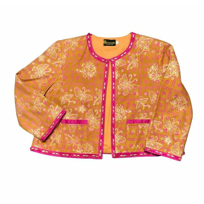 outer bolero blazer batik tulis preloved