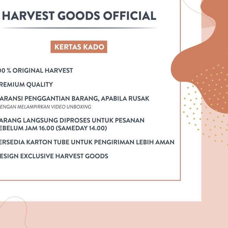 

◌ Kertas Kado Aesthetic Harvest / Wrapping Paper isi 4 - Brown Craft ☆
