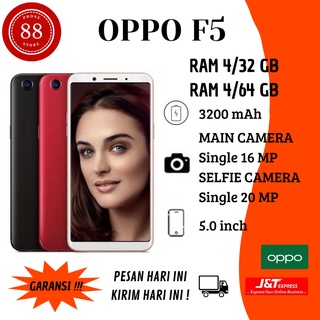 Jual HP OPPO F5 RAM 4/32GB GARANSI 1 THN Indonesia|Shopee Indonesia