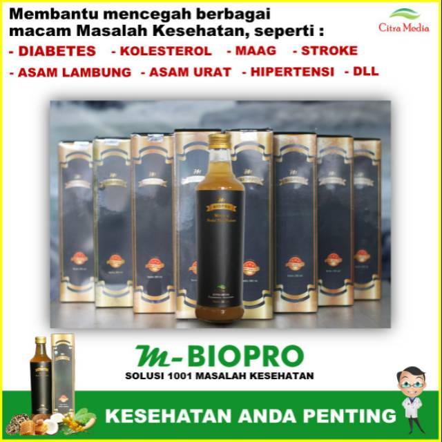 M Biopro Herbal Probiotik 100% Original BPOM - Obat Prostat,Tipes,Kista,Radang,Paru-Paru,Asma dll
