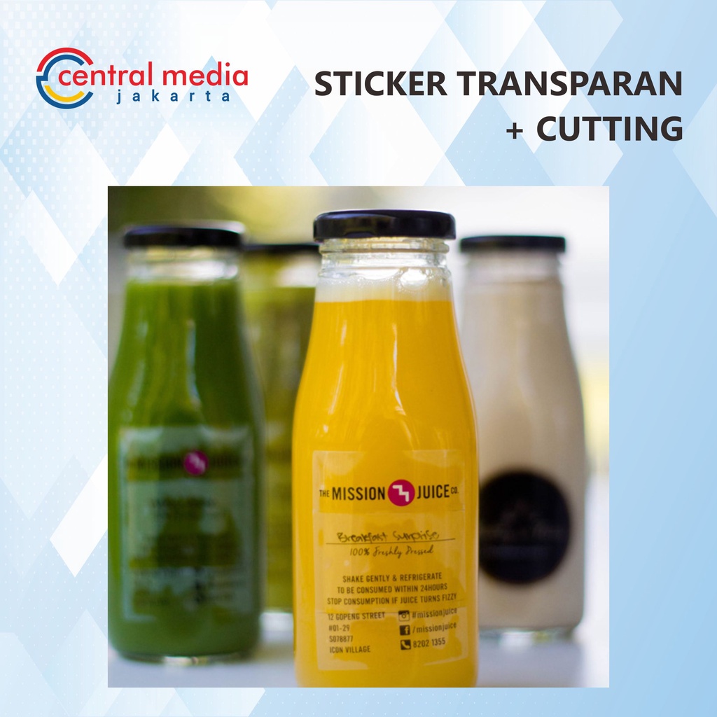 

Cetak Sticker Transparan A3 Cutting SESUAI POLA KISS CUT Stiker Waterproof Anti Air