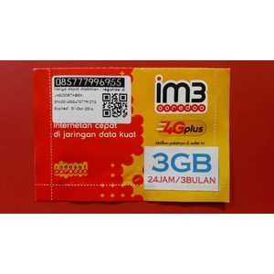 Peradana Internet Indosat IM3/Mentari kuota 3GB