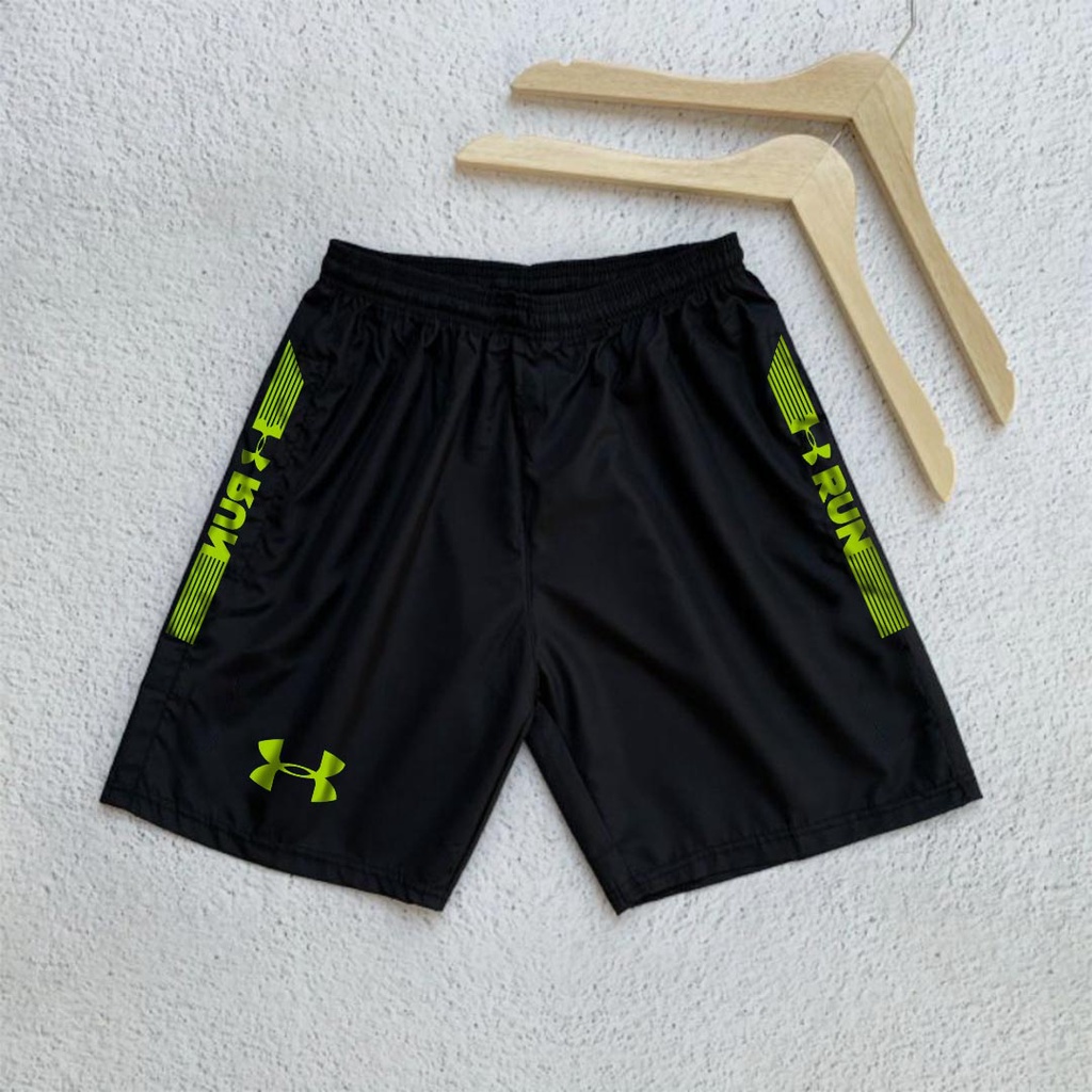 Celana Pendek Olahraga Parasut Pria Kolor Sport Resleting Running