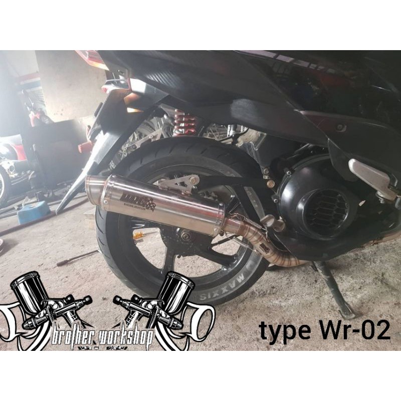 Knalpot WRC ASLI / mioM3 SoulGT125 fino125 xride125 / type Wr-02 / Knalpot racing