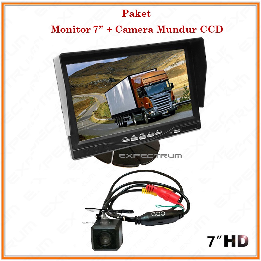 Monitor TV Ondash 7 inch - PAKET Monitor TV 7 inch &amp; Kamera CCD