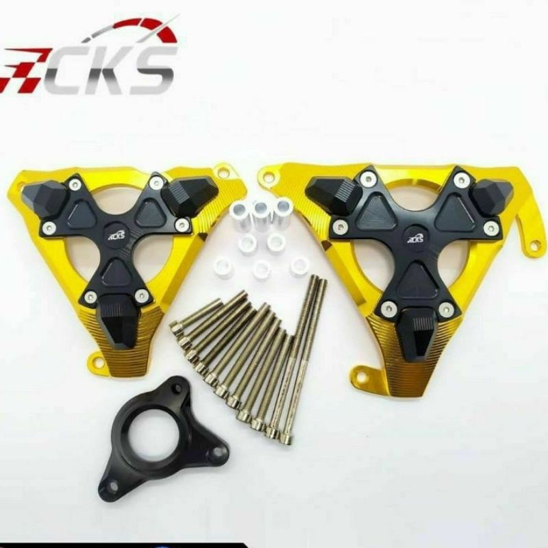 cover blok mesin vixion r15 mxking xabre tutup blom mesin r15 vixion bahan full CNC-rm