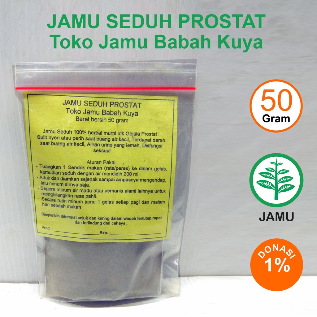 

Prostat Buang Air Kecil Sulit nyeri perih Toko Jamu Babah Kuya Racikan Seduh Serbuk Herbal Alami