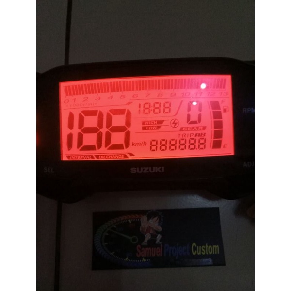 speedometer satria fu fi indiglow