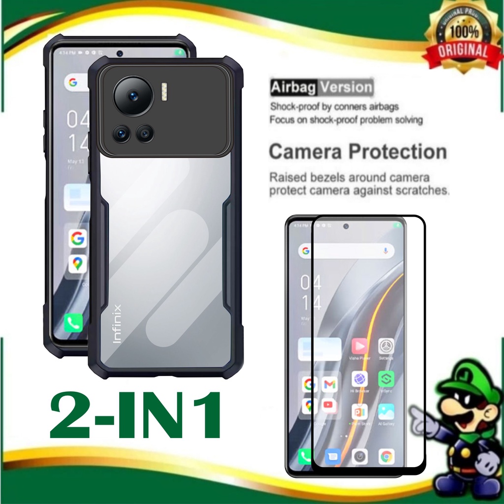 Case INFINIX NOTE 12 VIP Transparan Softcase Casing INFINIX NOTE 12 VIP Paket 2IN1 PROMO
