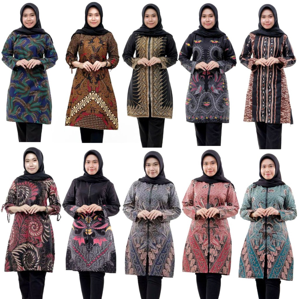 #Bayardirumah Tunik batik Wanita M L XL XXL