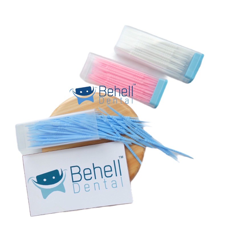 Behelldental tusuk gigi behel /tidak.sikat pembersih sela sela bracket gigi gusi . interdental brush