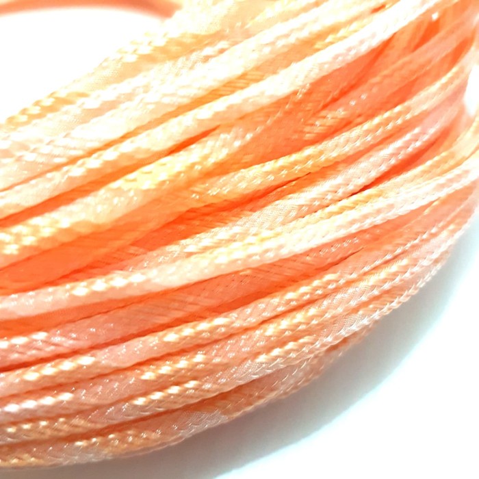 3mm Sleeving Cable orange peach Sleeve Kabel 3 mm psu peach glossy