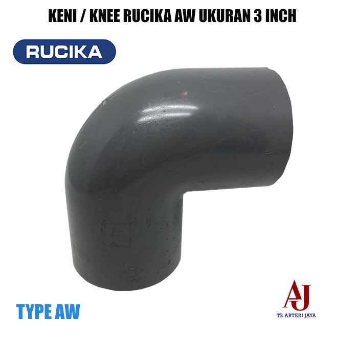 Keni 3 Inch AW Rucika Elbow L Knee Sambungan Keni 3 Inch PVC Sambungan Pipa