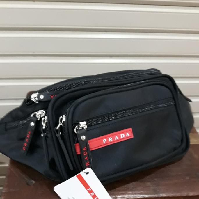 Nikmati Tas Pinggang Prada 6 Resleting Hot Sale