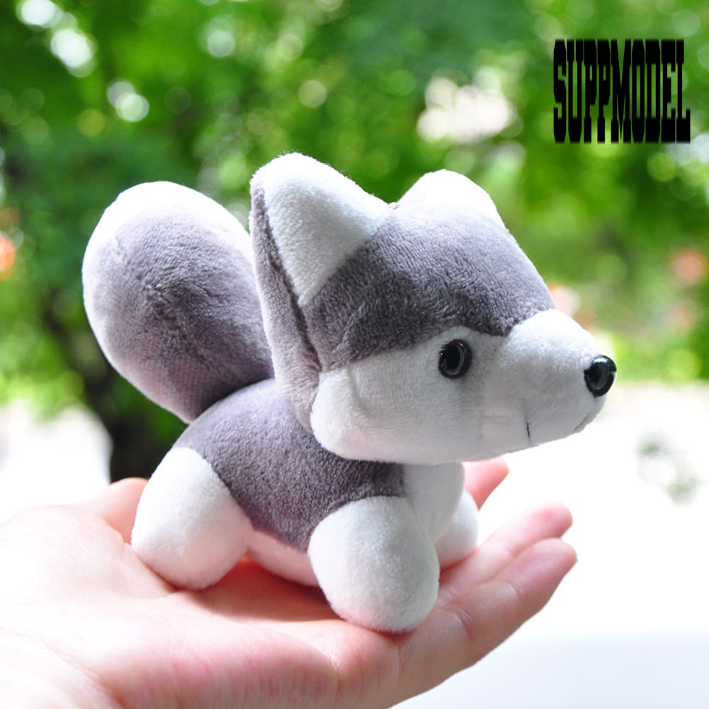 Gantungan Kunci Boneka Anjing Husky Bahan Plush