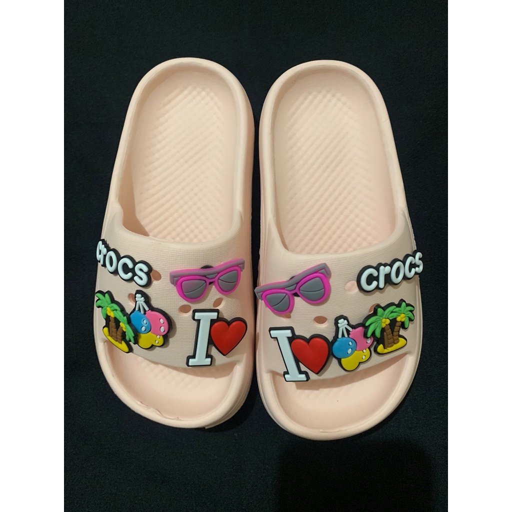 002_EVA Sandal Slop Anak remaja Wedges Import Tebal 4 Cm, Bahan Spons Super Ringan Empuk Elastis Non-Slip Sole