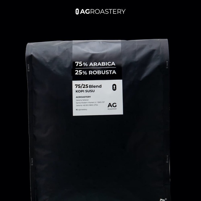

kopi-biji- biji kopi blend 75/25 kopi susu ekonomis 1 kg | 1kg - beans -biji-kopi.