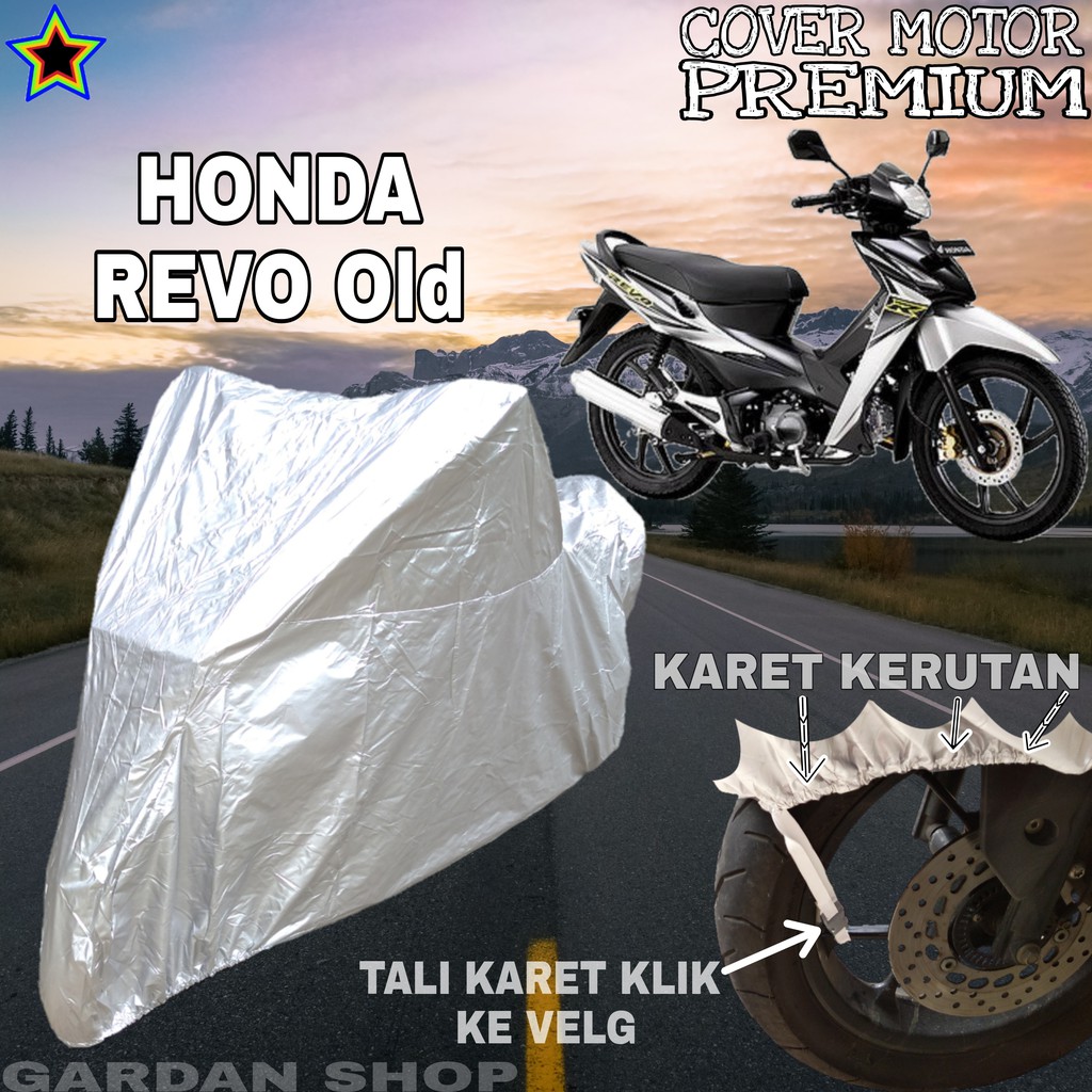 Sarung Motor HONDA REVO OLD SILVER POLOS Body Cover Penutup Motor Honda Revo PREMIUM