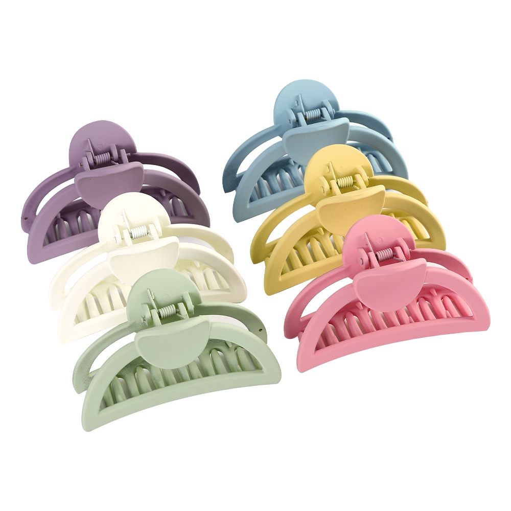 Korean Ins 9cm Candy Color Semicircle Hair Clips Fashion Hair Clamps Simple Wild Hairpin for Women Hair Accessories