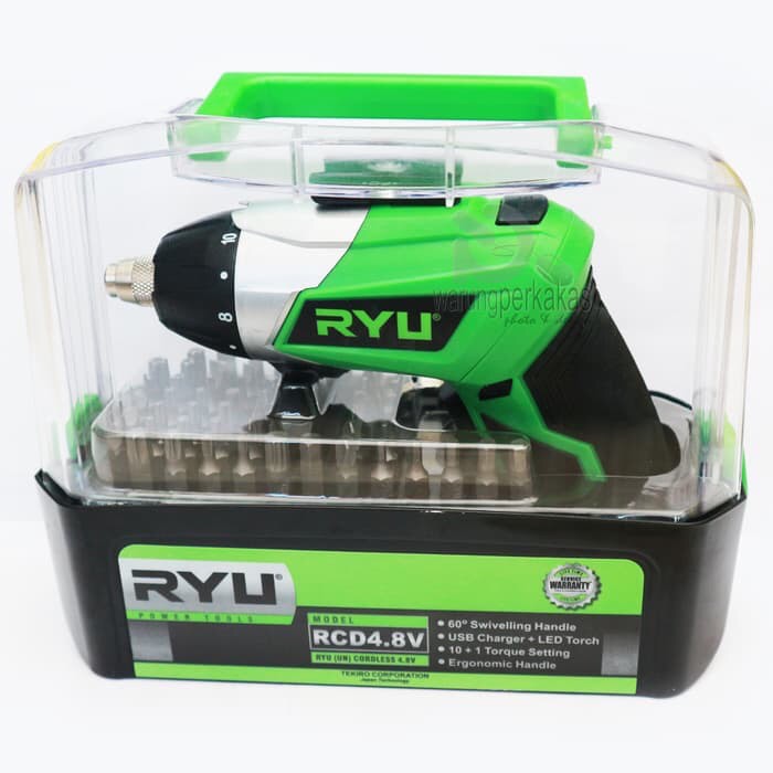 PROMO MUURAAHH RYU Cordless with USB charger / Ryu bor baterai 4-8 Volt