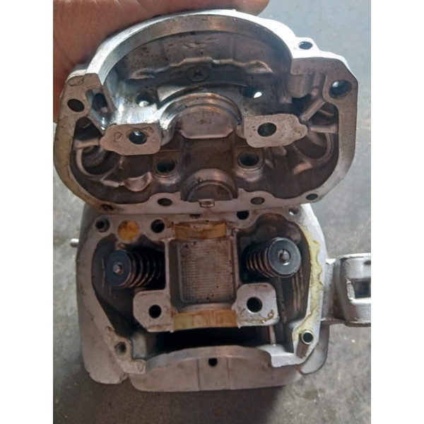 Silinder Kop Honda Megapro Primus Original Modif Klep 34/29 Set Isi Lengkap / Kop MP Klep 34/29 / Ko