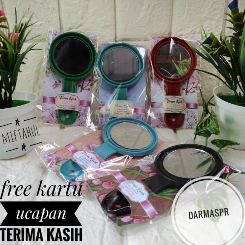 ( isi 50pcs )KACA KASIR BULAT KEMASAN ALAS CANTIK MURAH DAN LAGI BUMING