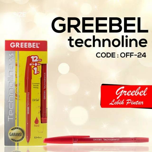 

Pulpen Merah Greebel isi 13 Pcs