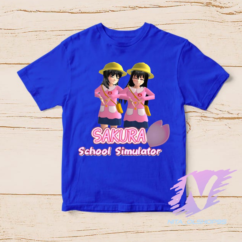 sakura school simulator baju kaos anak