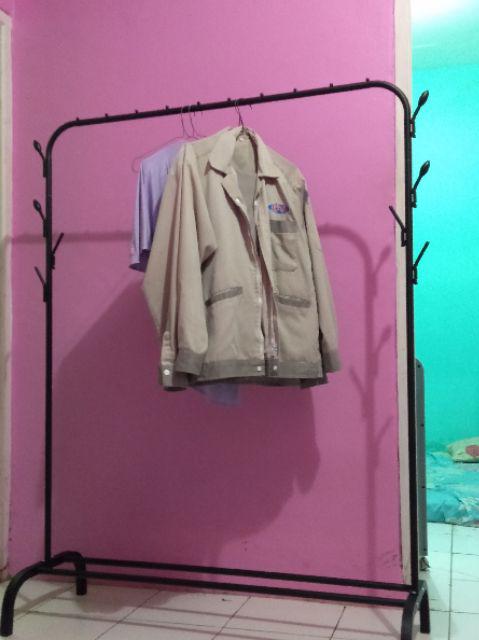 Gantungan Baju Berdiri Rak Hanger Berdiri Stand Hanger Serbaguna Mp373