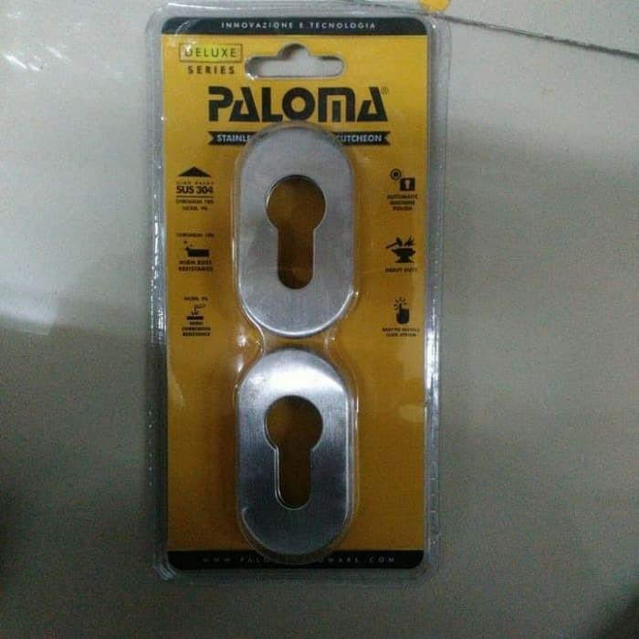 PALOMA ECP 341 RING KUNCI OVAL STAINLESS ESCUTCHEON DELUXE COVER TUTUP CYLINDER KUNCI