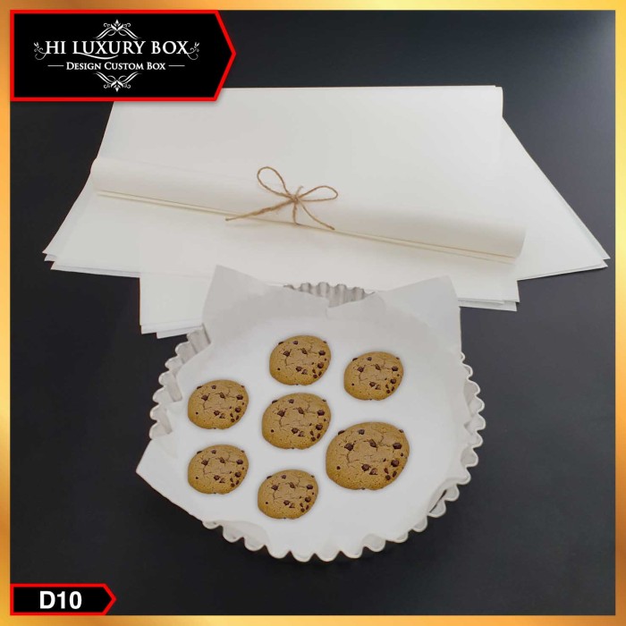 

S54Adns Baking Paper | Kertas Packing | Kertas Kue|Kertas Baking |Anti Minyak - D10-01 S2D54Sc