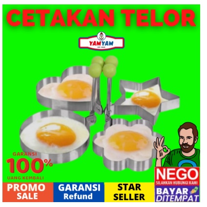 cetakan telur telor cetak telur multifungsi serbaguna motif lucu unik warna warni random murah akses