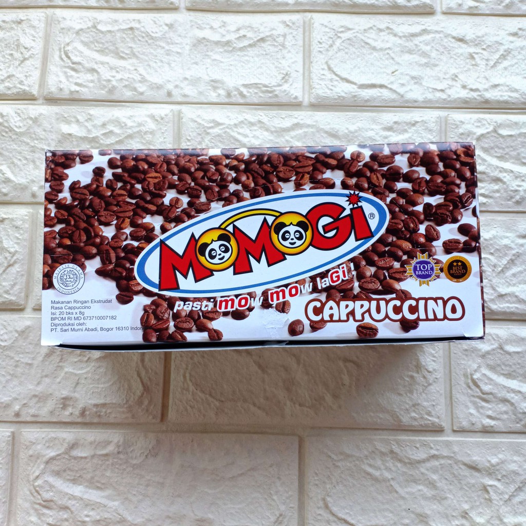 Momogi 5gr Snack Cemilan Makanan Ringan Keju Jagung Bakar Coklat Cokelat Tutti Frutti Cappuccino 5 g