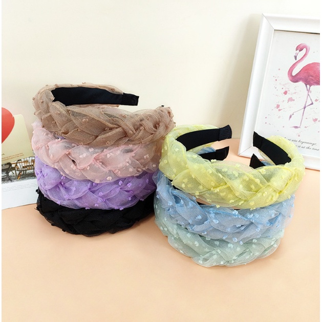 Korean Headband / Bando Kepang Fluffy Busa / Bando Poni Kahyang